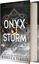 Image for the cover of "Onyx Storm (Standard Edition)" by Rebecca Yarros