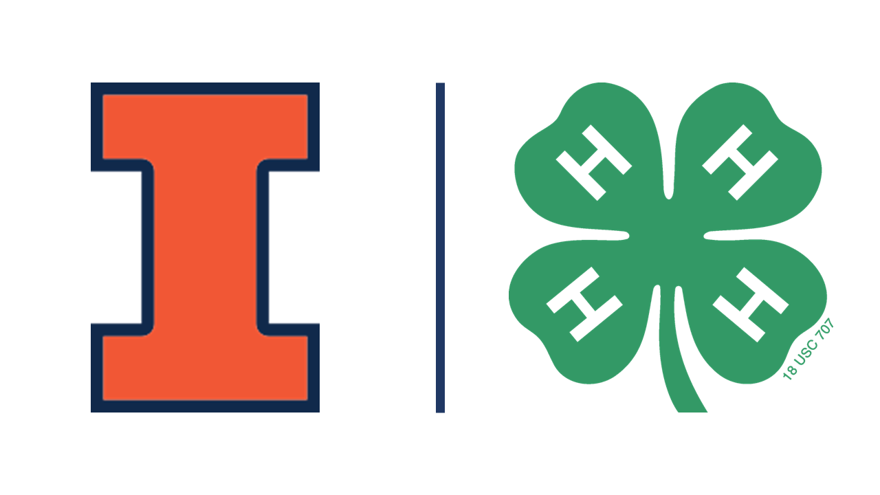 An orange capital letter I and a logo of a four-leaf clover with a white capital H on each leaf