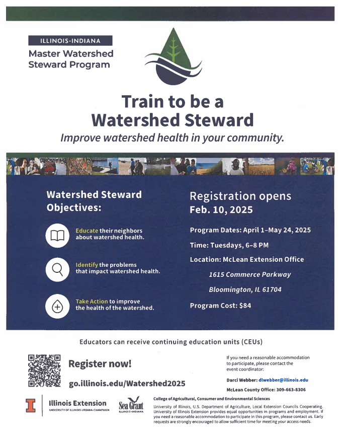 Flyer for Watershed Steward training