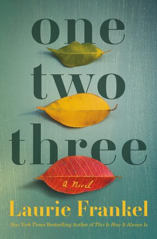 Book cover with one green leaf, one yellow leaf and one red leaf.