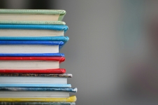 Stack of colorful books