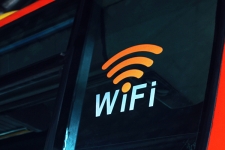 Wifi symbol on a screen